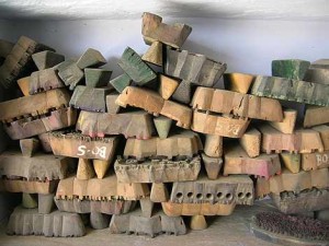 Stack of Hand Blocks used for Printing